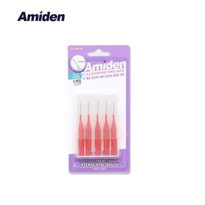 아미덴 basic 치간칫솔 5P+케이스/치실대용/교정용
